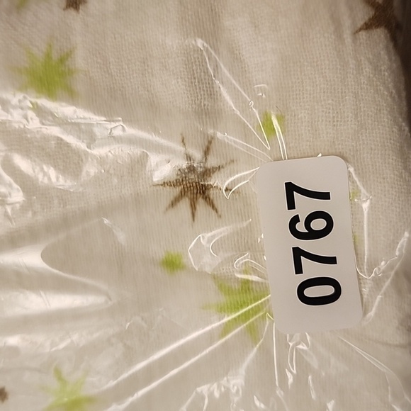 Aden + Anais cotton muslin wrap baby boy girl green brown stars Blanket - Picture 4 of 4